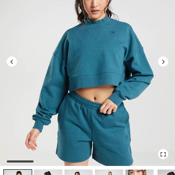 Gymshark - Rest day sweats cropped pull over - Picture 4 of 4